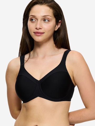 TRIUMPH Minimiser Minimizer 'Modern Soft & Cotton' in Black: front