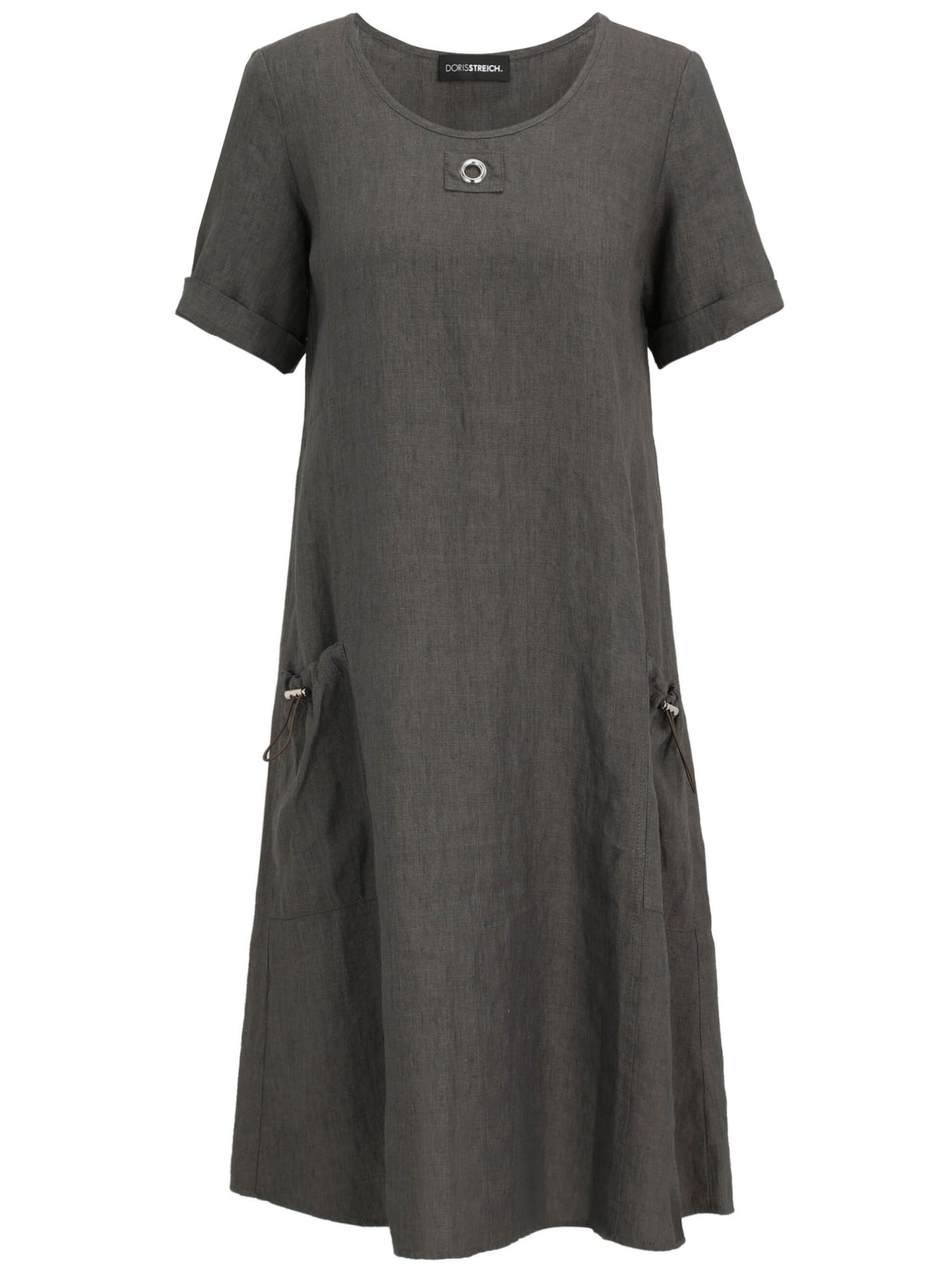 Doris Streich Kleid in Grau: Vorderseite