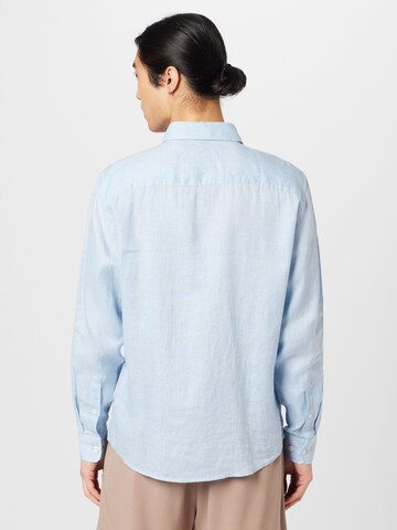 s.Oliver Regular fit Button Up Shirt in Blue