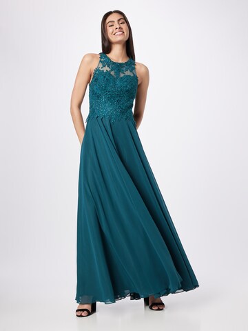 mascara Evening Dress in Green: front