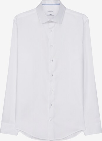 SEIDENSTICKER - Slim Fit Camisa clássica ' X-Slim ' em branco: frente