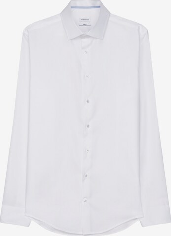 Slim fit Camicia business ' X-Slim ' di SEIDENSTICKER in bianco: frontale