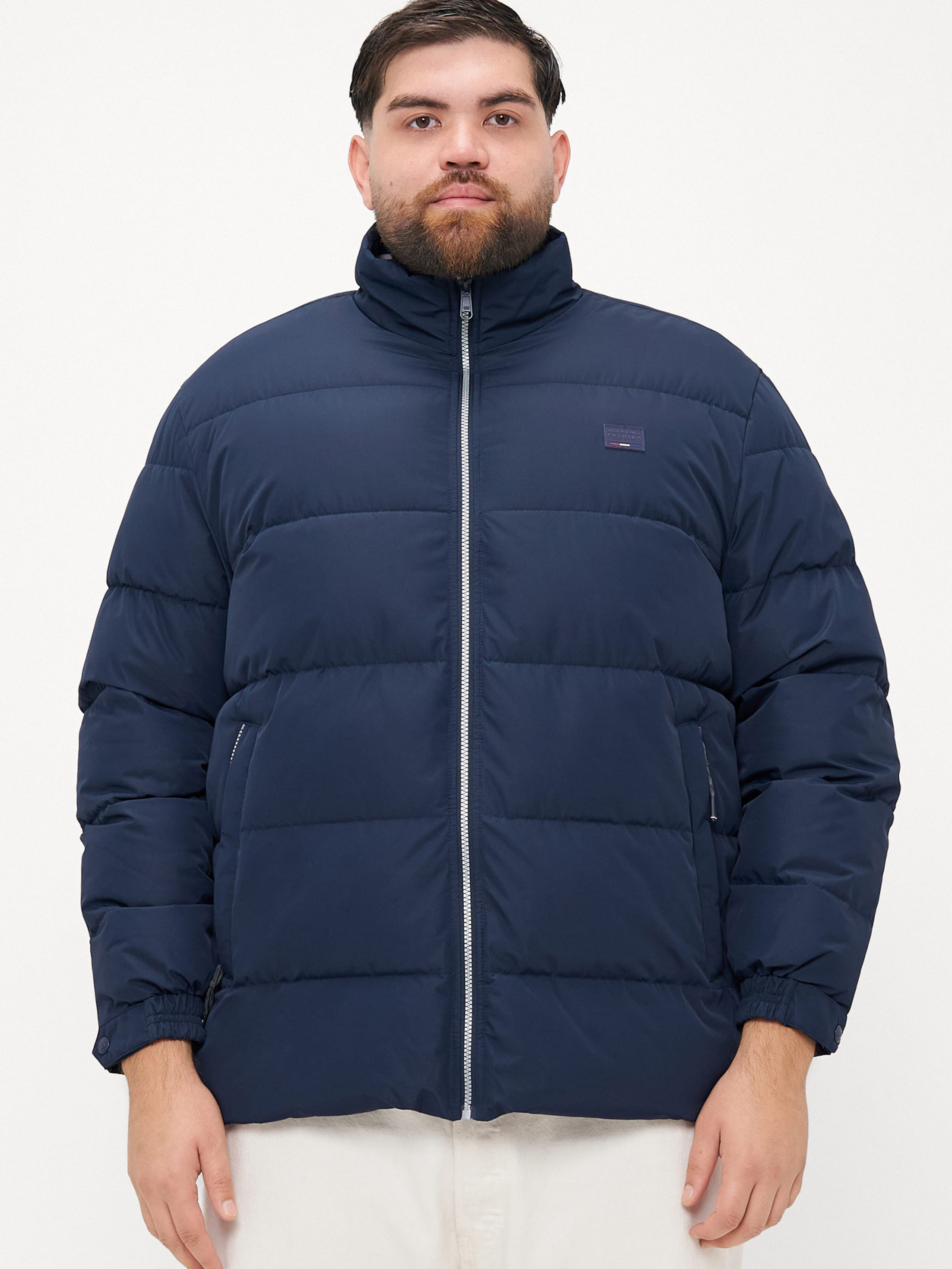 Jack & Jones Plus Geacă de iarnă 'JPRBLUAlves' pe Bleumarin