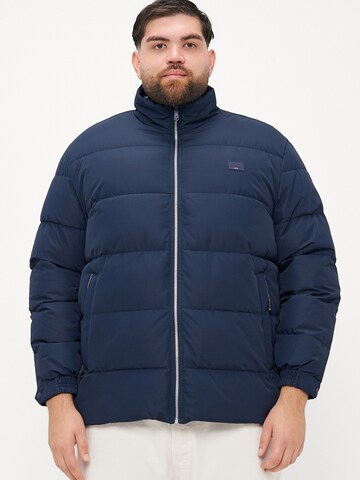 Veste mi-saison 'JPRBLUALVES' Jack & Jones Plus en bleu : devant