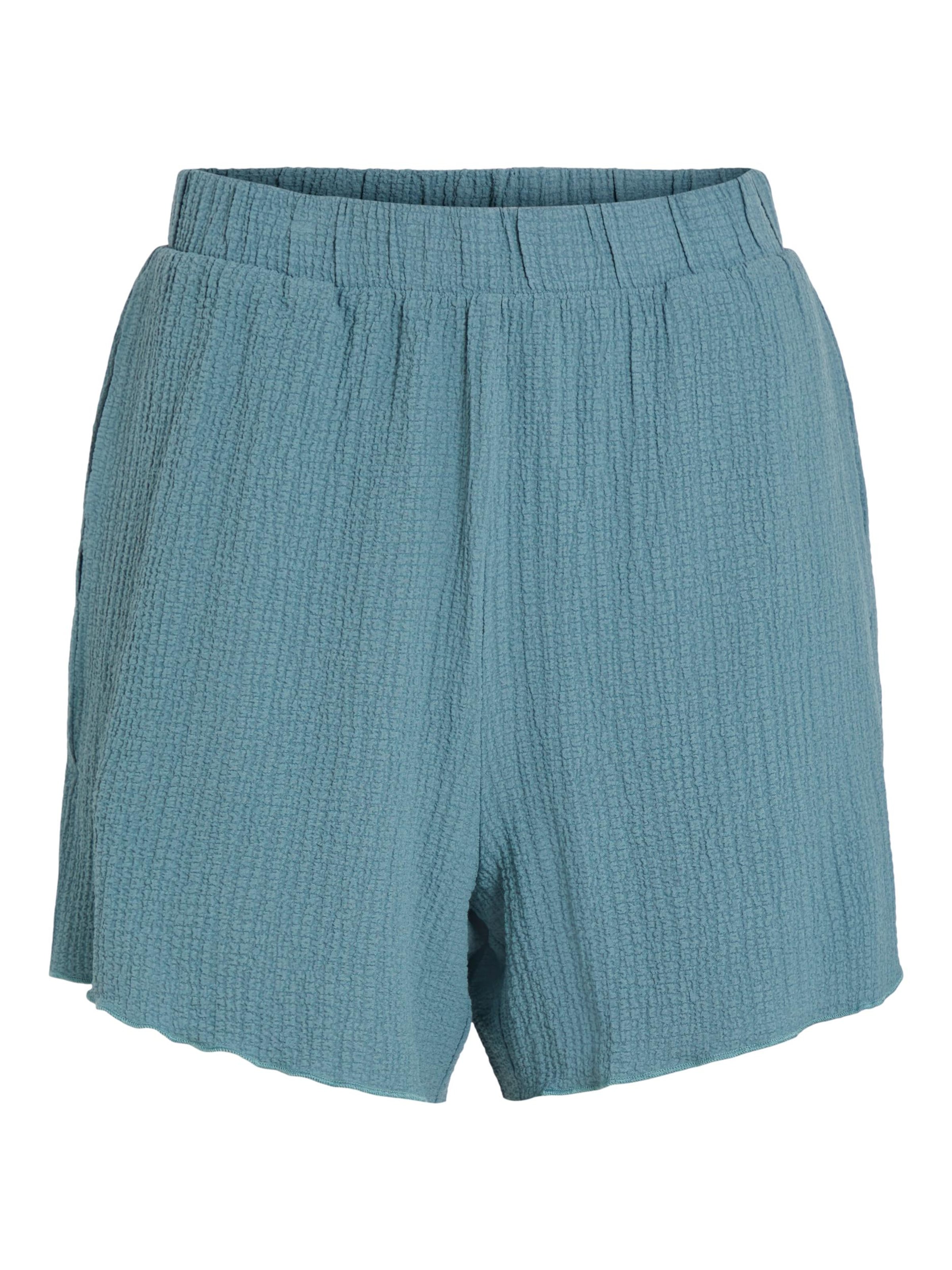 VILA Regular Pants in Blue: front