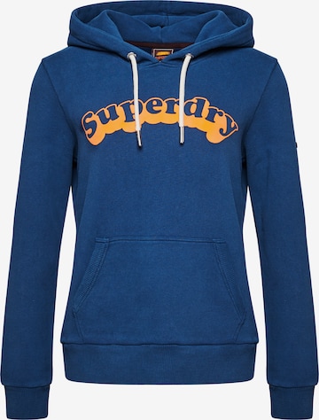 Sweat-shirt Superdry en bleu : devant