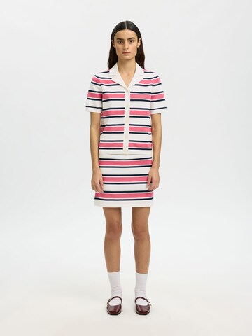 SELECTED Skirt in White: front