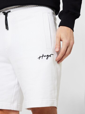 HUGO Red Regular Broek 'Dampinas' in Wit