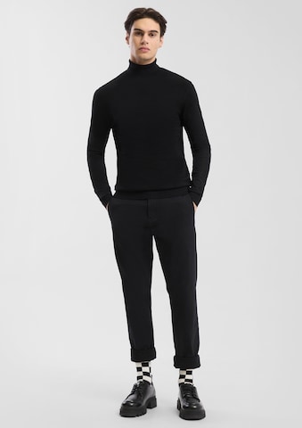 Coupe slim Pantalon chino QS en noir