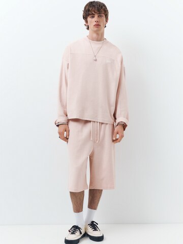 Pull&Bear Sweatshirt 'STWD' in Pink: Vorderseite