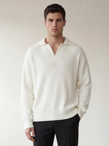 Pull-over 'The Dylan Oversize Knit' ARMIE en beige : devant