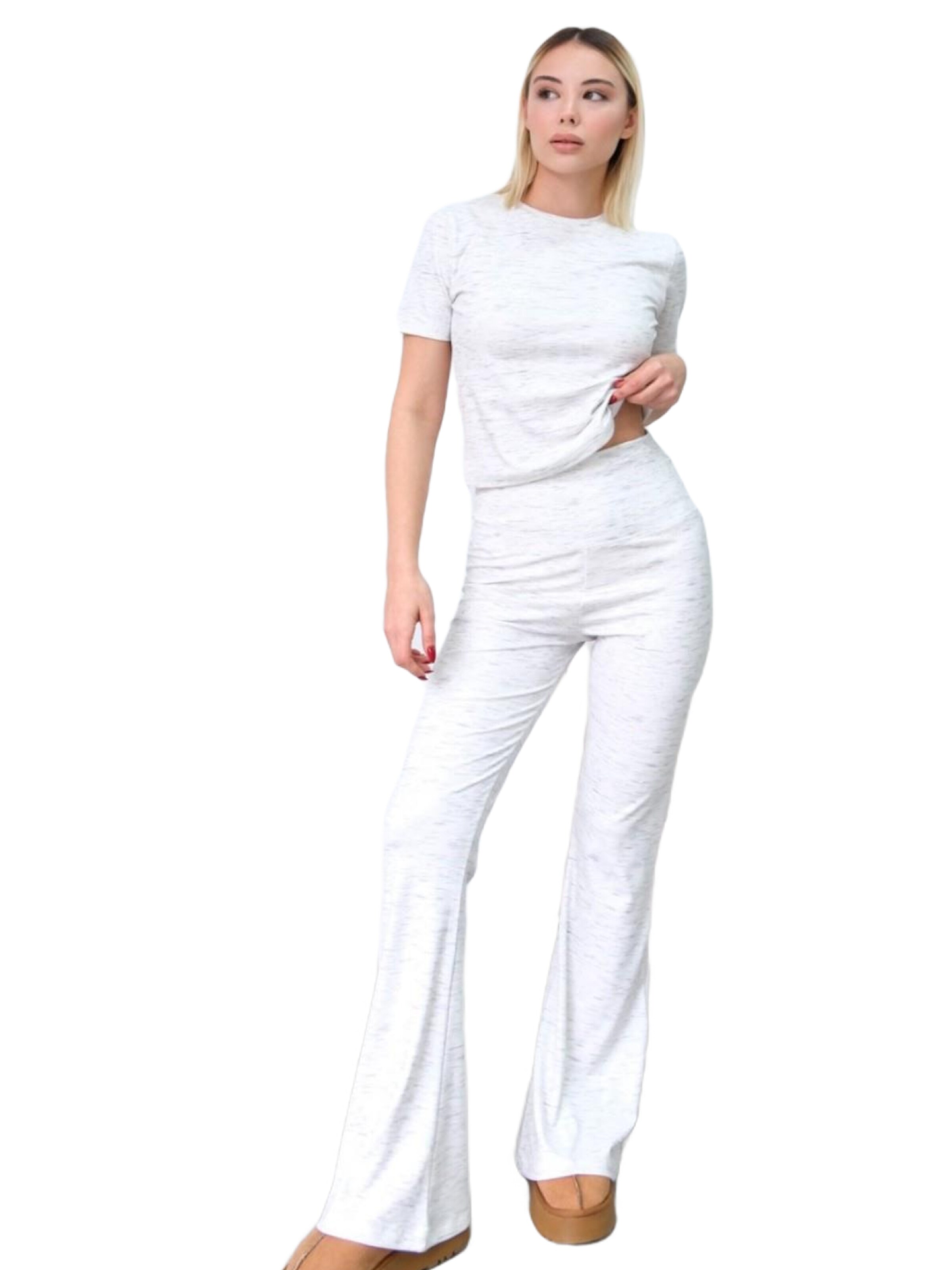 C&City Flared Broek in Wit