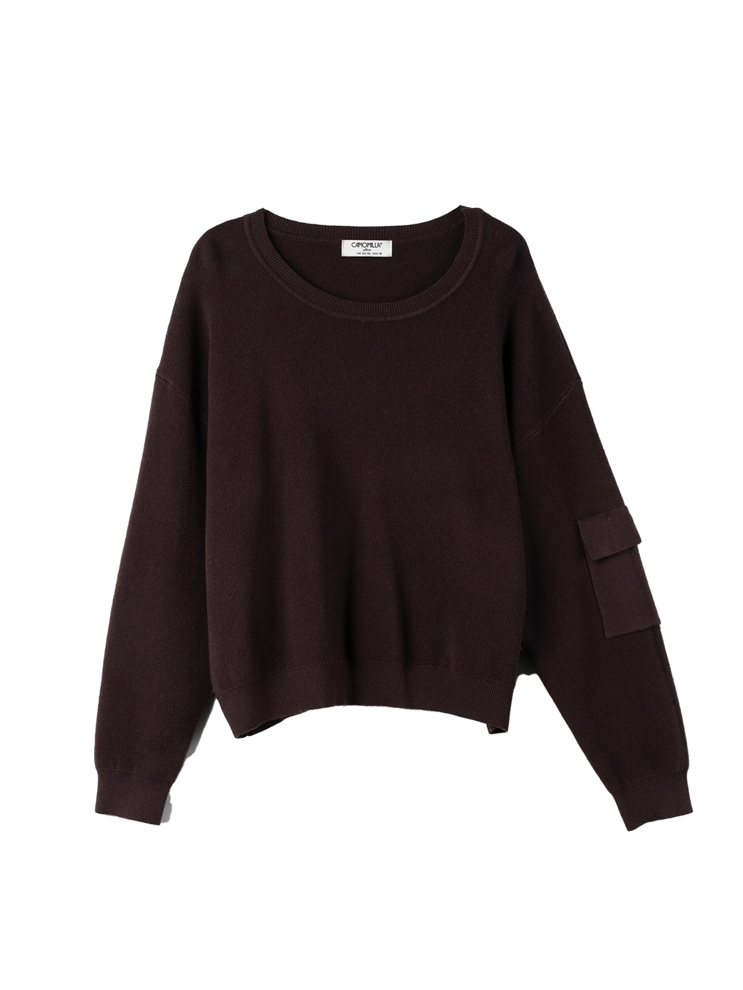 Camomilla Italia Oversizepullover 'MONIA' in Braun: Vorderseite