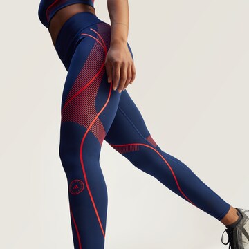 Skinny Pantalon de sport 'TruePace' ADIDAS BY STELLA MCCARTNEY en bleu