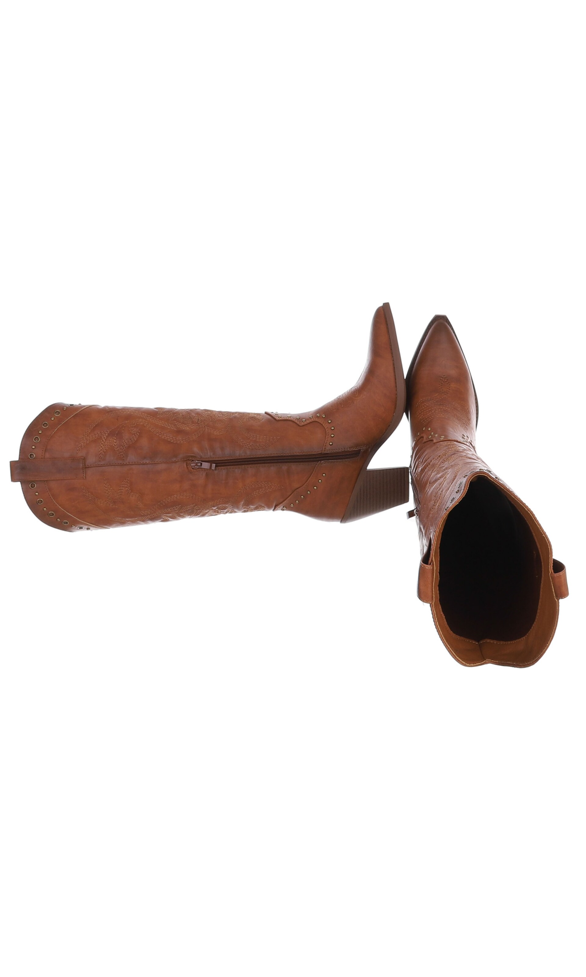 Ital-Design Cowboystiefel in Braun