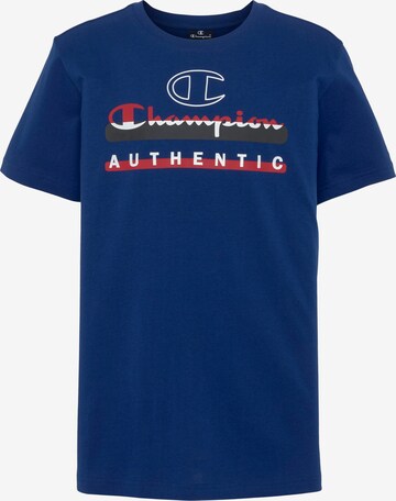 Champion Authentic Athletic Apparel T-Shirt in Blau: predná strana