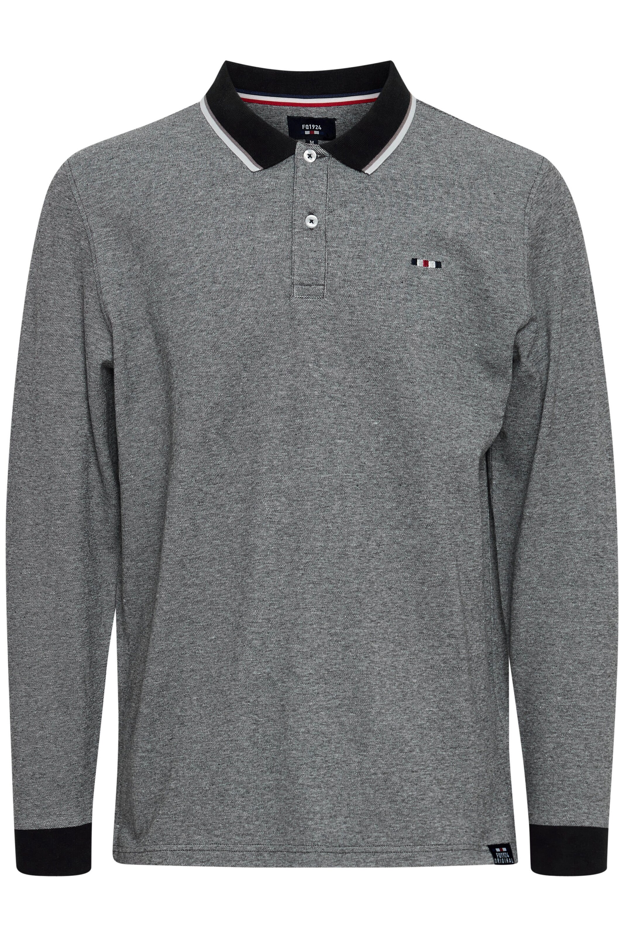 FQ1924 Shirt 'Emiljan' in Mottled grey / Black / White, Item view