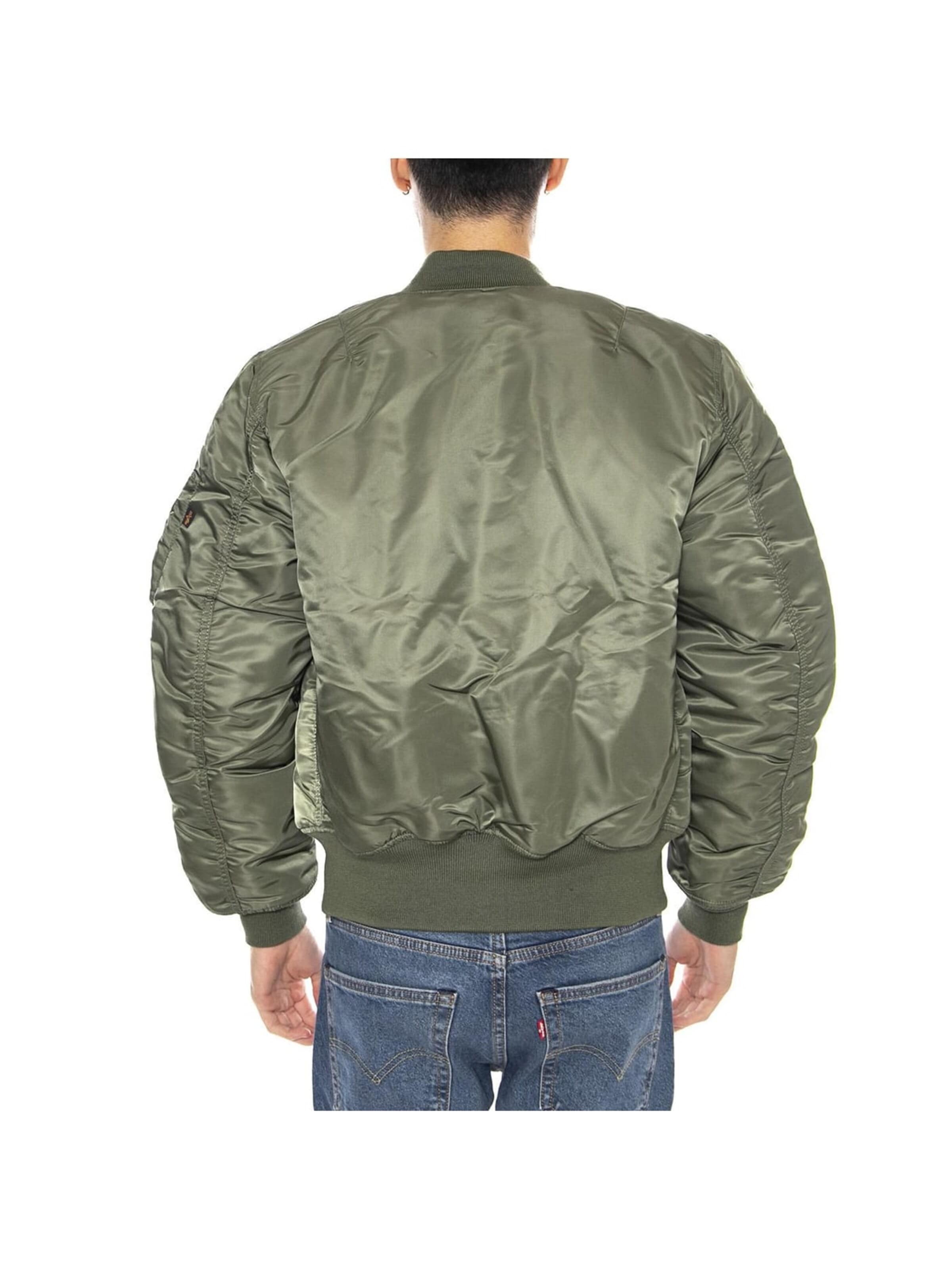 ALPHA INDUSTRIES Between-season jacket 'MA-1 Sage Green Jacket -- Men's Jacket' in Green