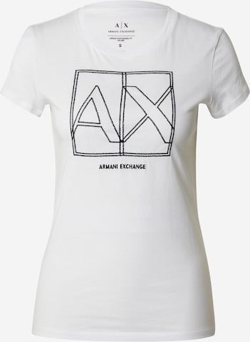 ARMANI EXCHANGE Shirt in White: front