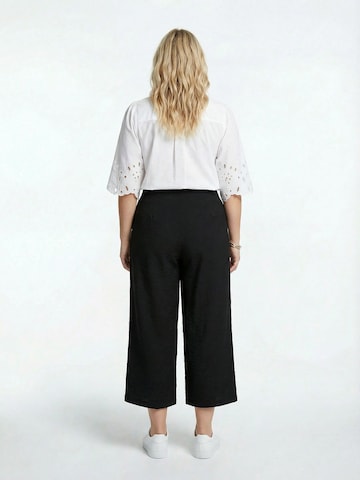 Guido Maria Kretschmer Curvy Широкий Штаны 'Jessica' в Черный