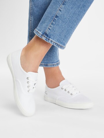 TOM TAILOR Sneaker low i hvid: forside