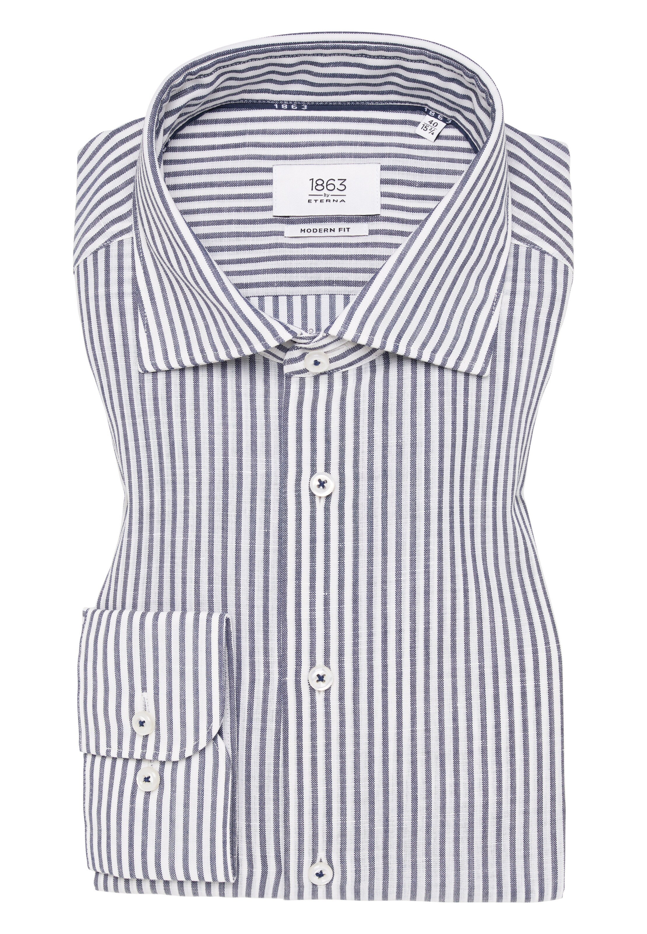 ETERNA Regular fit Overhemd in Blauw