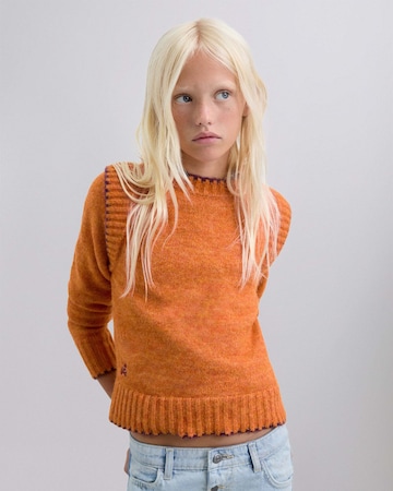 Scalpers Sweter w kolorze pomarańczowy: przód
