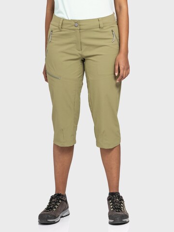 Regular Pantalon outdoor 'Caracas2' Schöffel en vert : devant