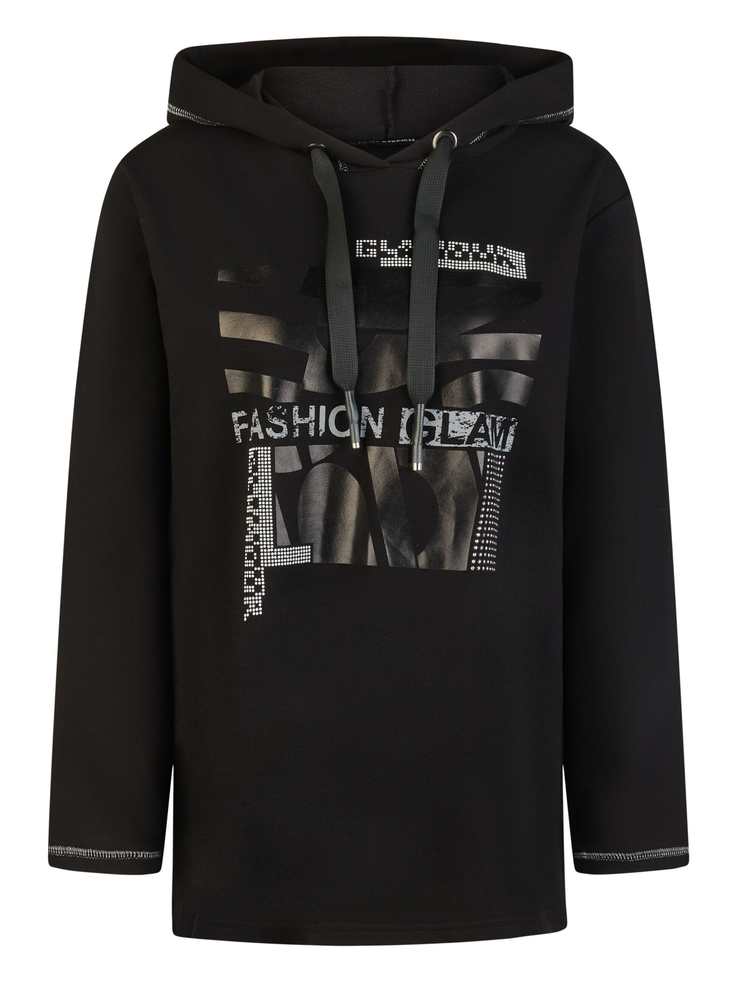 Doris Streich Sweatshirt in Zwart: voorkant