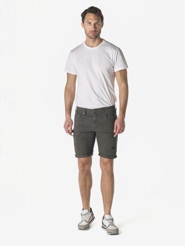KOROSHI - regular Pantalón vaquero cargo en gris
