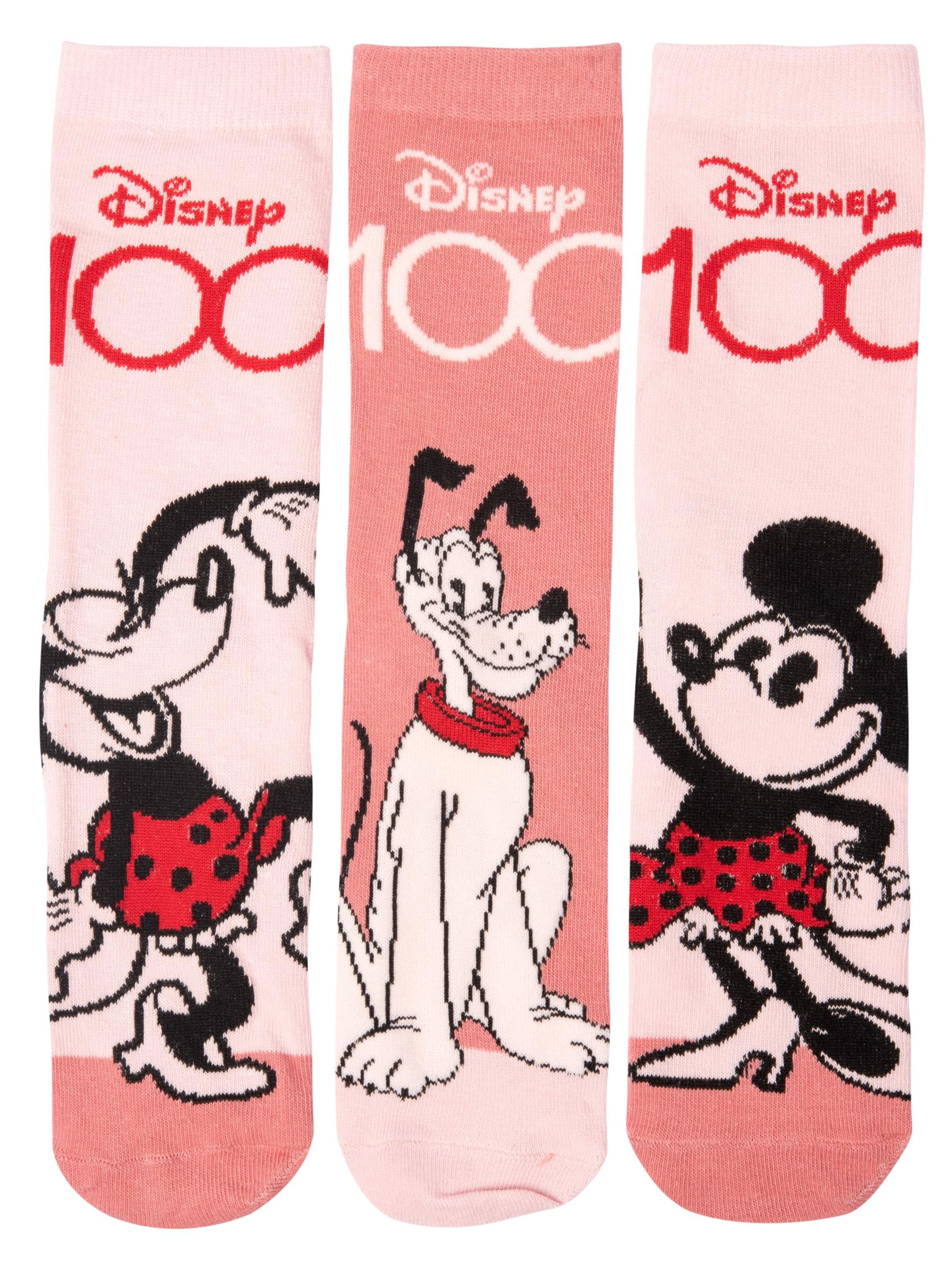 Disney Minnie Mouse Socken '100 years of wonder'‌‌‌‌‌‌‌‌ in Pink: Vorderseite
