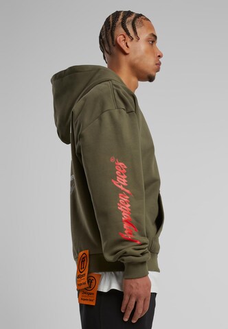 Forgotten Faces Sweat jacket 'Courage Defines' in Green