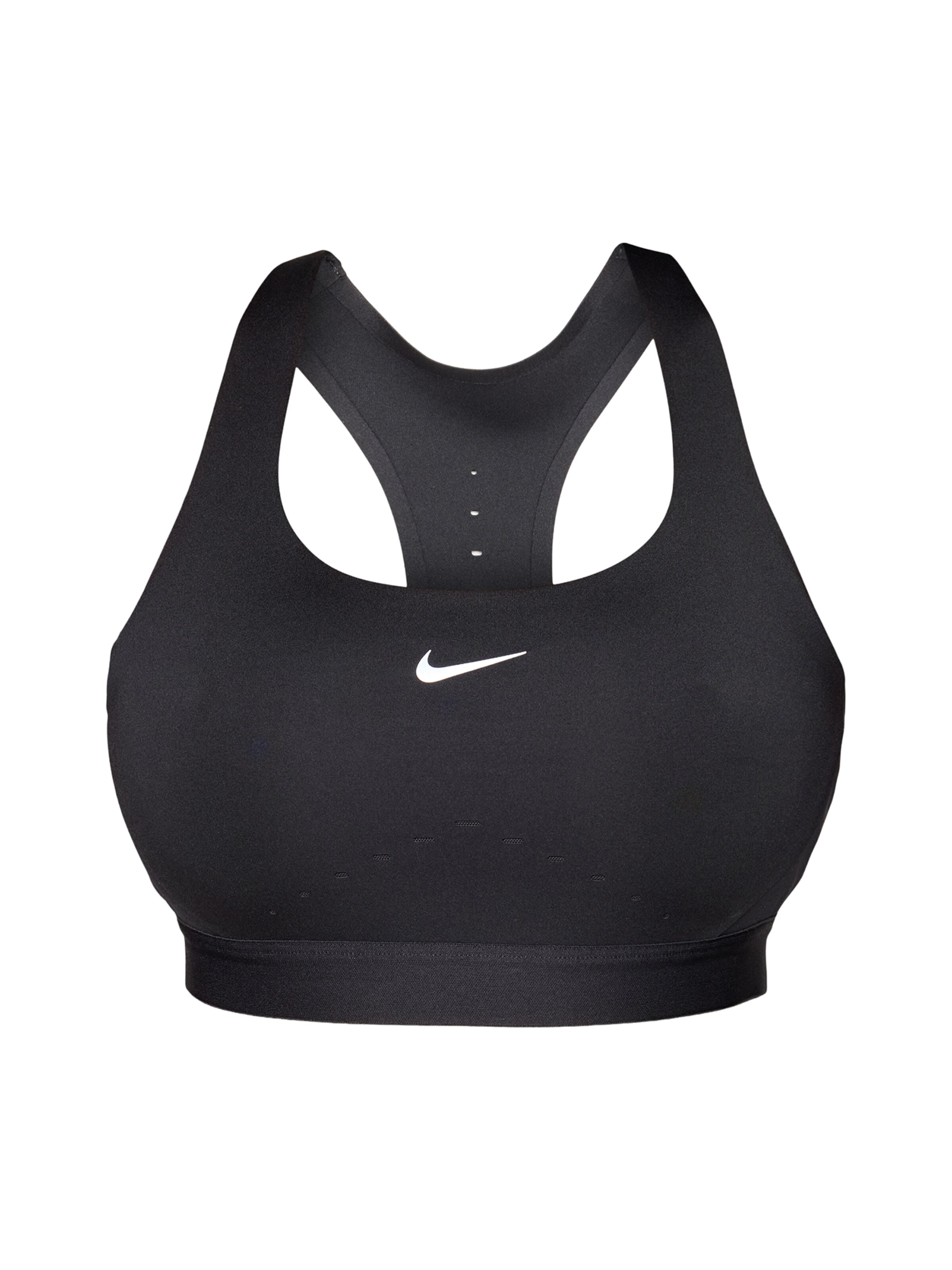 NIKE Bustier Sport bh 'SWIFT' in Zwart: voorkant
