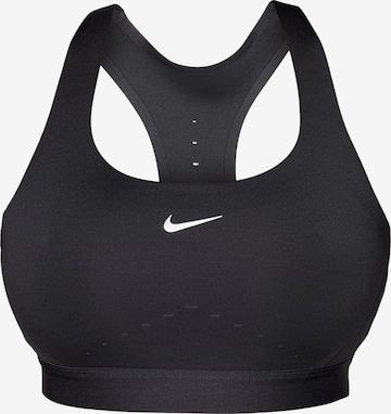 NIKE Bustier Urheilurintaliivit 'SWIFT' värissä musta: etupuoli
