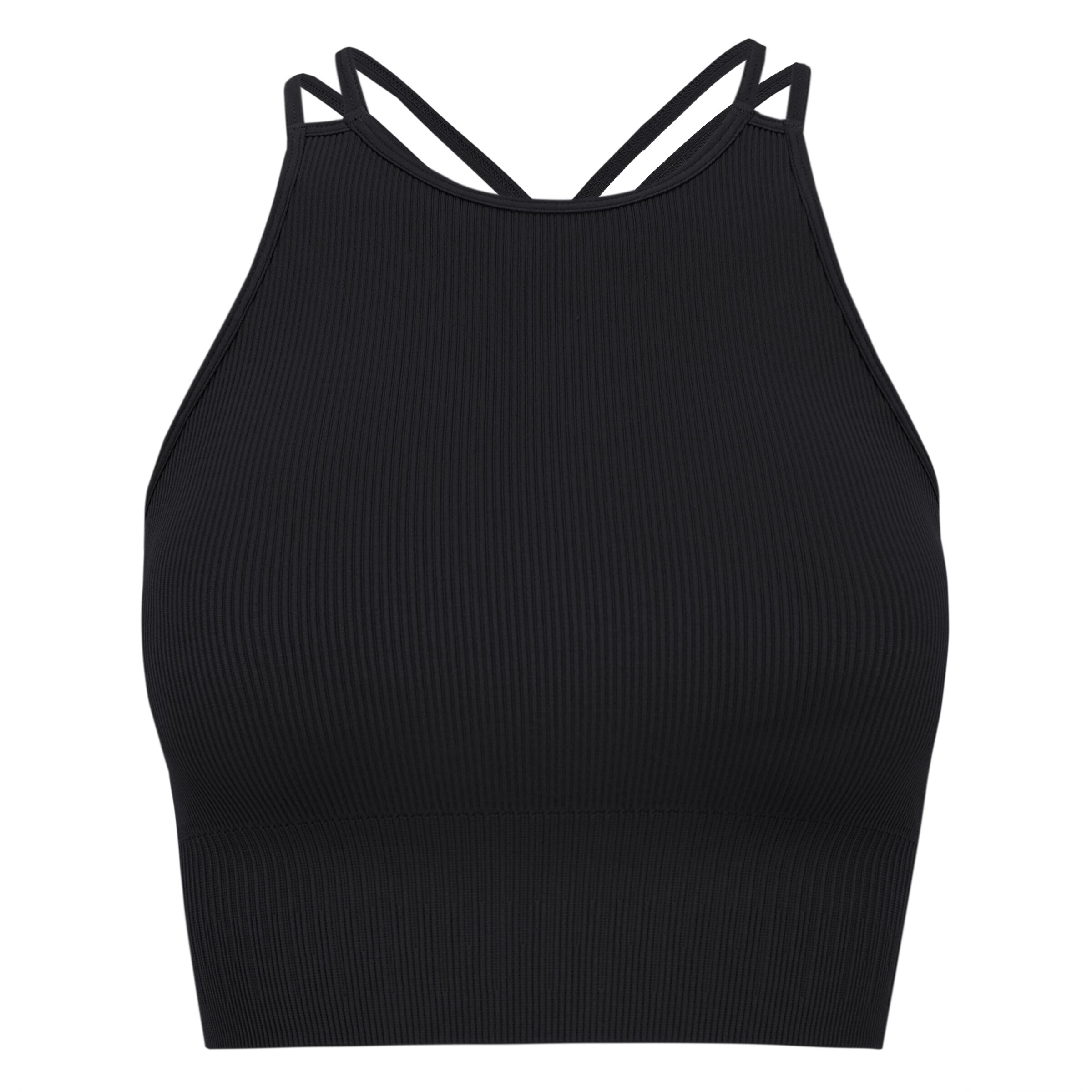 Born Living Yoga Top ' Naia ' in Black: front