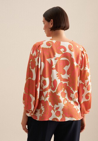 Chemisier 'Schwarze Rose' SEIDENSTICKER en orange