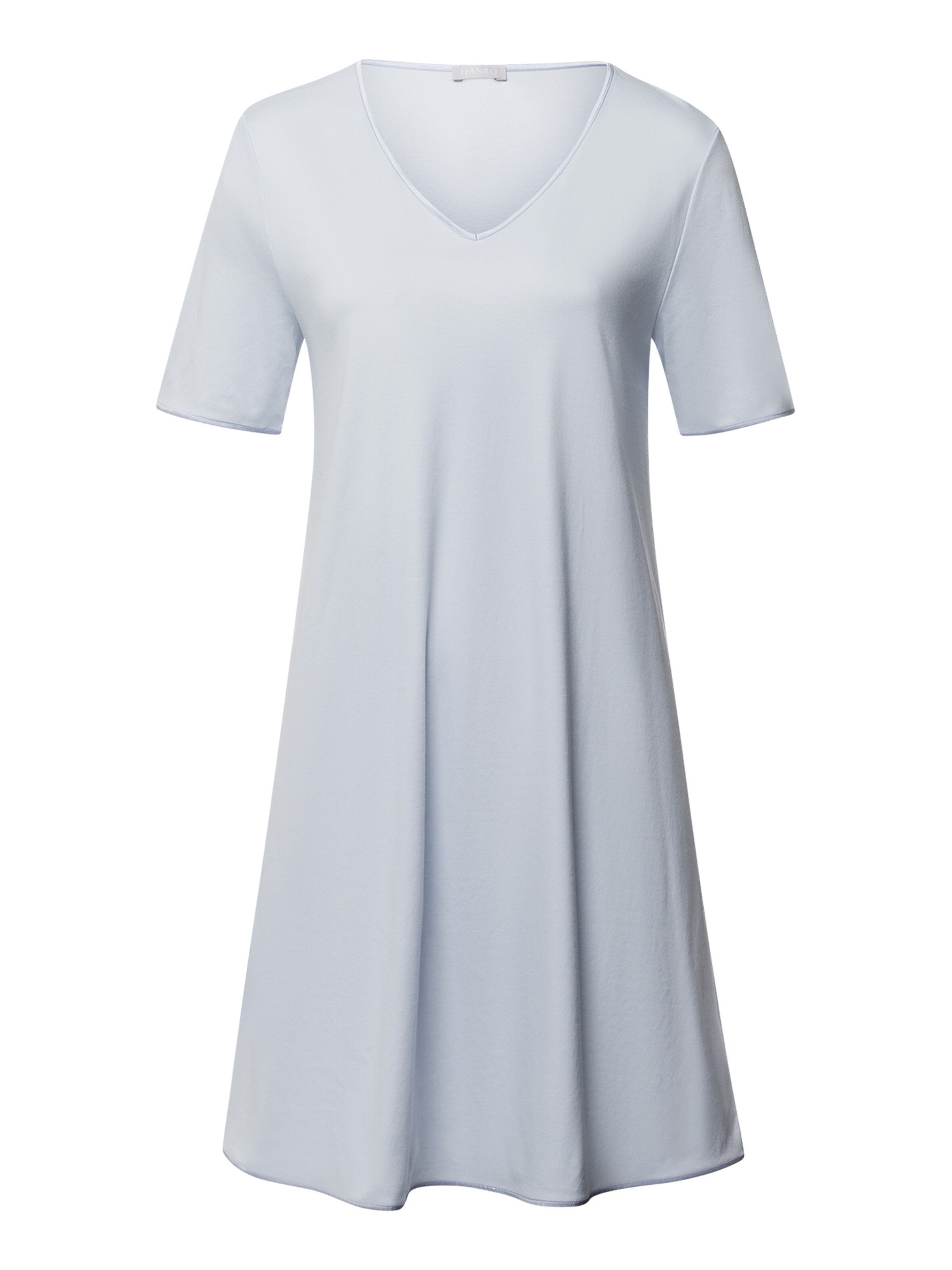 Hanro Nachthemd ' Cotton Silk ' in Blauw: voorkant