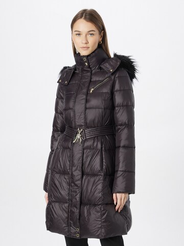 PATRIZIA PEPE Winter Coat in Black: front