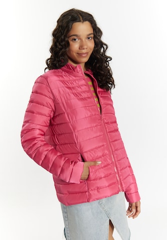 MYMO Демисезонная куртка в Ярко-розовый: спереди