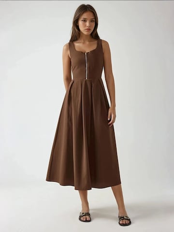 Hiccup Kleid in Braun: Vorderseite