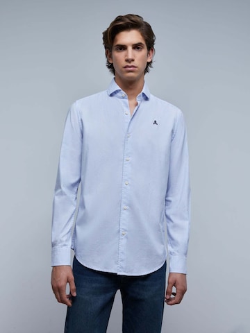 Scalpers Regular fit Button Up Shirt 'Elisée I' in Blue: front