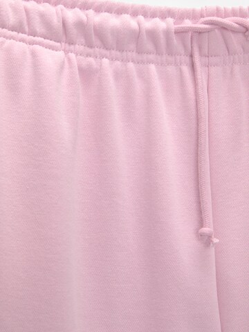Pull&Bear Wide Leg Hose in Pink