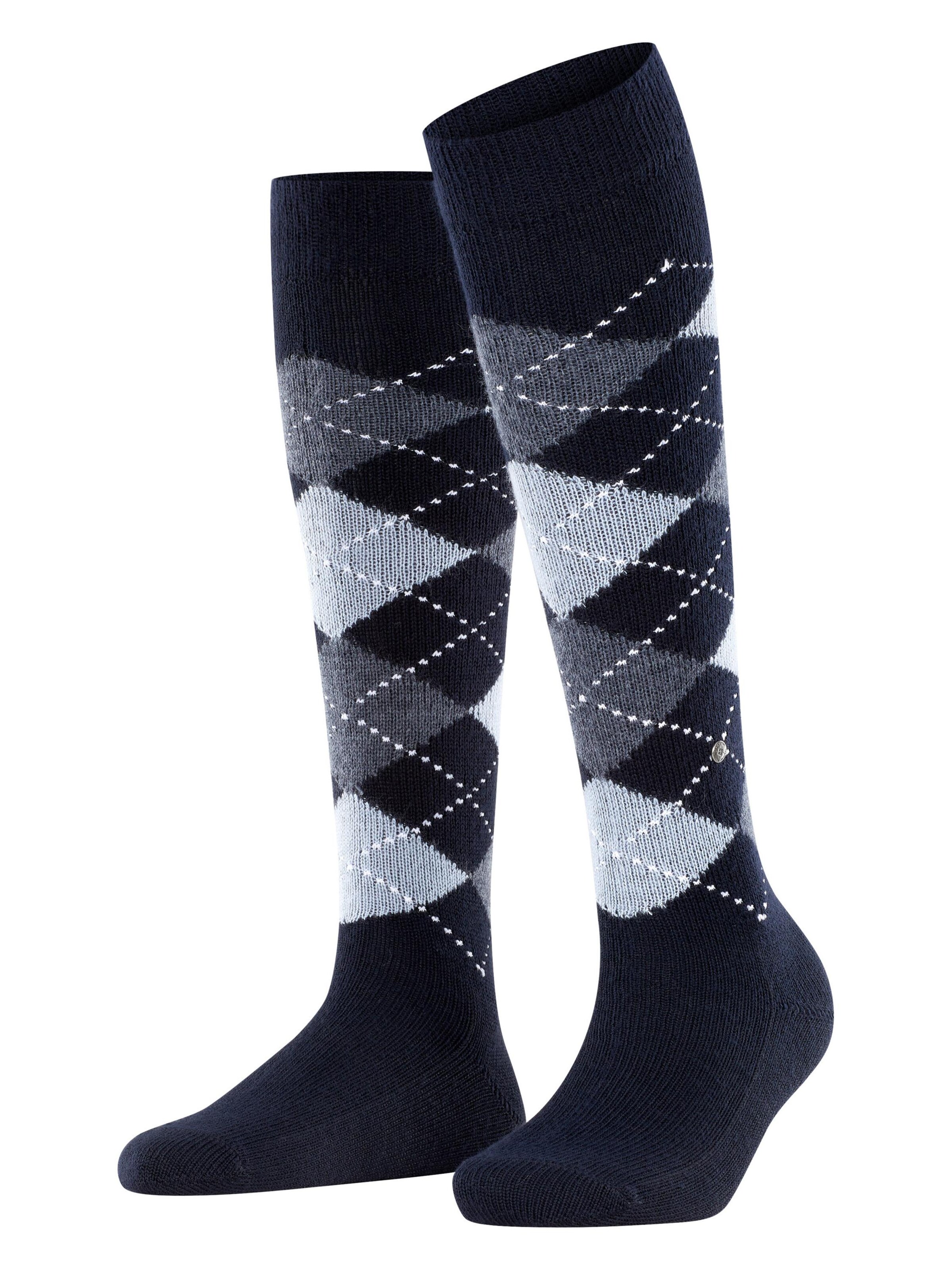 BURLINGTON Overknee Strümpfe 'Whitby'‌‌‌‌‌‌‌‌ in Blau: Vorderseite