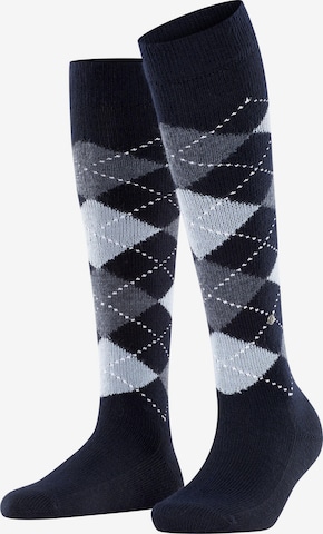 BURLINGTON Overknee Strümpfe 'Whitby' in Blau: Vorderseite