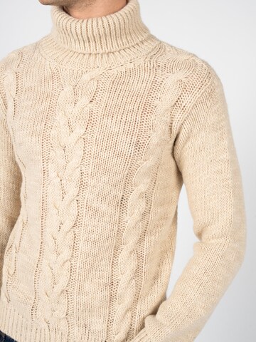 xagon man Sweter w kolorze beżowy