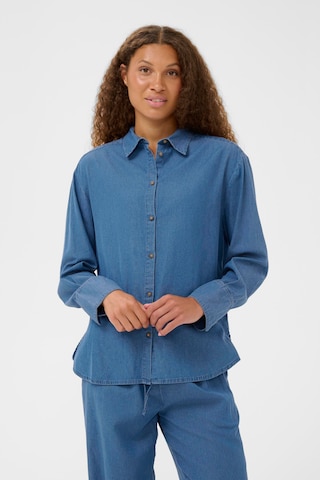 Chemisier 'OjettaSZ' SAINT TROPEZ en bleu : devant