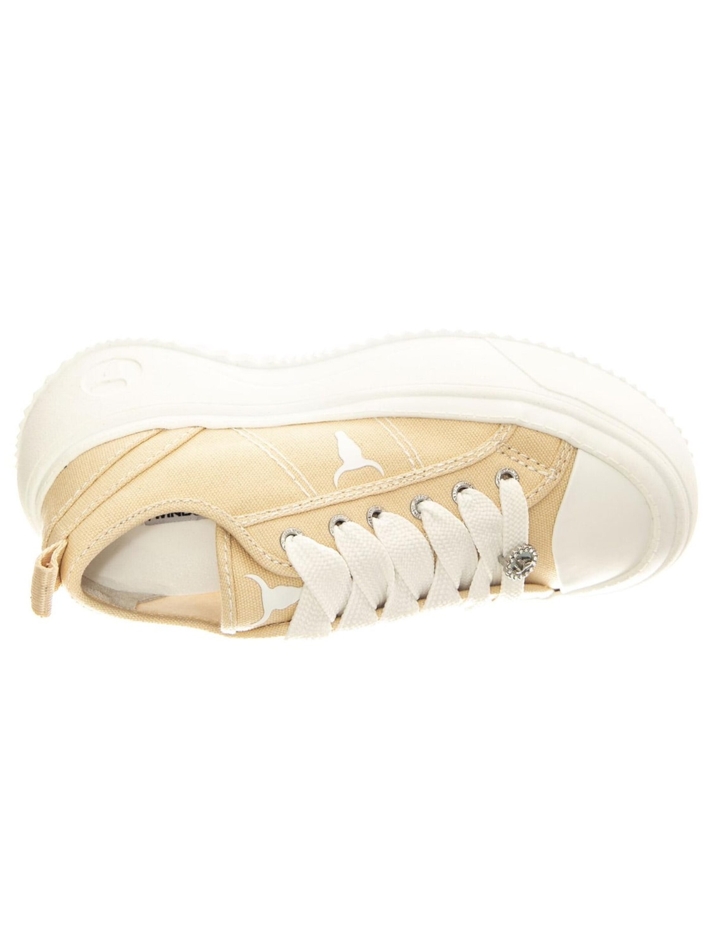 Scarpa stringata sportiva 'Intentions Sand / White Canvas / Brave White' di Windsor Smith in beige