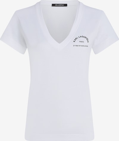 Karl Lagerfeld Paita 'Rue St-Guillaume' värissä musta / valkoinen, Tuotenäkymä