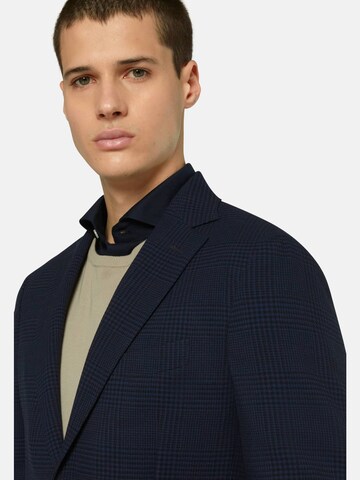 Coupe regular Veste de costume 'Prince of Wales' Boggi Milano en bleu