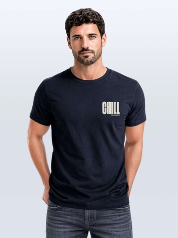 Neverless Shirt 'chill' in Blue: front
